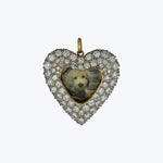 14KYG 5.76 ct. Diamond Pavé Heart Locket