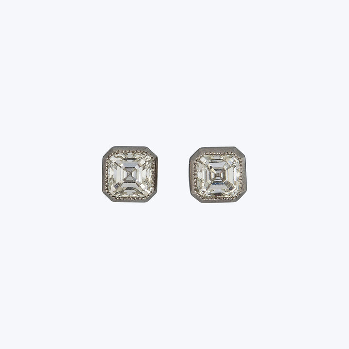 Jewels by Grace 0.80 ct. Asscher-Cut Diamond Studs