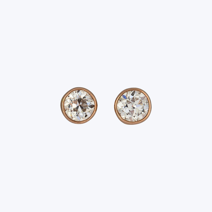 Jewels by Grace 1.02 ct. Old European Cut Diamond Studs