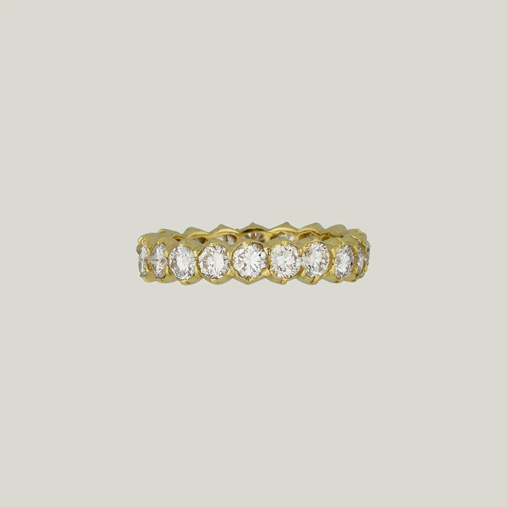 Jewels by Grace 18KYG 2.40 ct. Round Brilliant Diamond Eternity Band