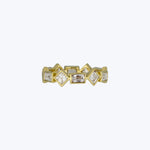Jewels by Grace 18KYG 1.81 ct. French and Asscher Cut Diamond Eternity Band