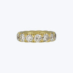Jewels by Grace 18KYG 4.23 ct. Old European Cut Diamond Eternity Band