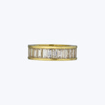 Jewels by Grace 18KYG 5.56 ct. French Baguette Cut Diamond Eternity Band