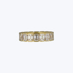 Jewels by Grace 18KYG 5.50 ct. Emerald Cut Diamond Eternity Band