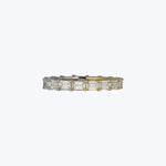 Jewels by Grace 18KYG + Plat 2.47 ct. Baguette Cut Diamond Yin-Yang Eternity Band