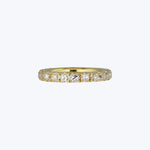 Jewels by Grace 18KYG 3.31 ct. Old Mine Cut Diamond Eternity Band