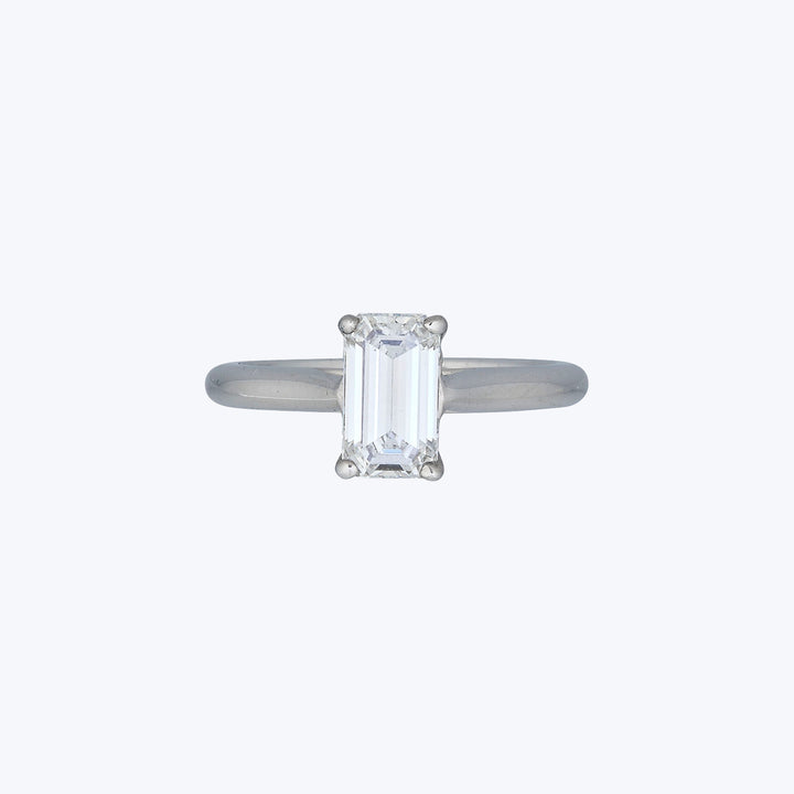 Cartier 1.34 ct. D SI1 Emerald Cut Diamond Solitaire