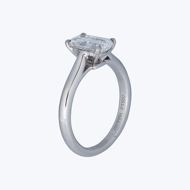 Cartier 1.34 ct. D SI1 Emerald Cut Diamond Solitaire