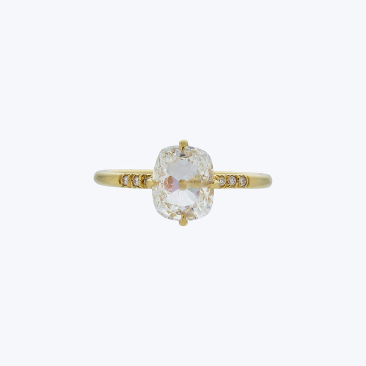 Jewels by Grace 18KYG 1.52 ct. Cushion Cut Diamond Solitaire
