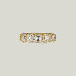 Jewels by Grace 18KYG 2.48 ct. Old Mine Cut Diamond Five-Stone Band