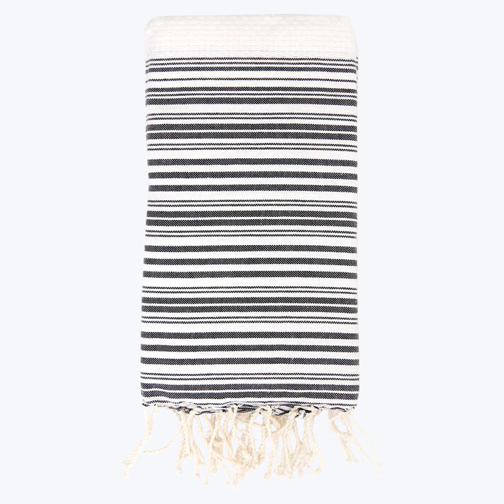 Pos/Neg Fouta Towel White/Black