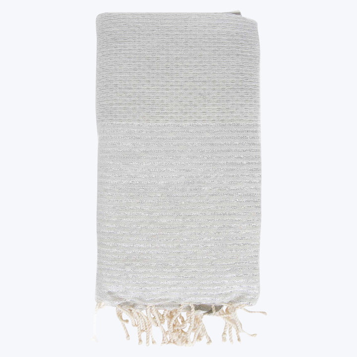 Lurex Fouta Towel Grey/Silver Lurex