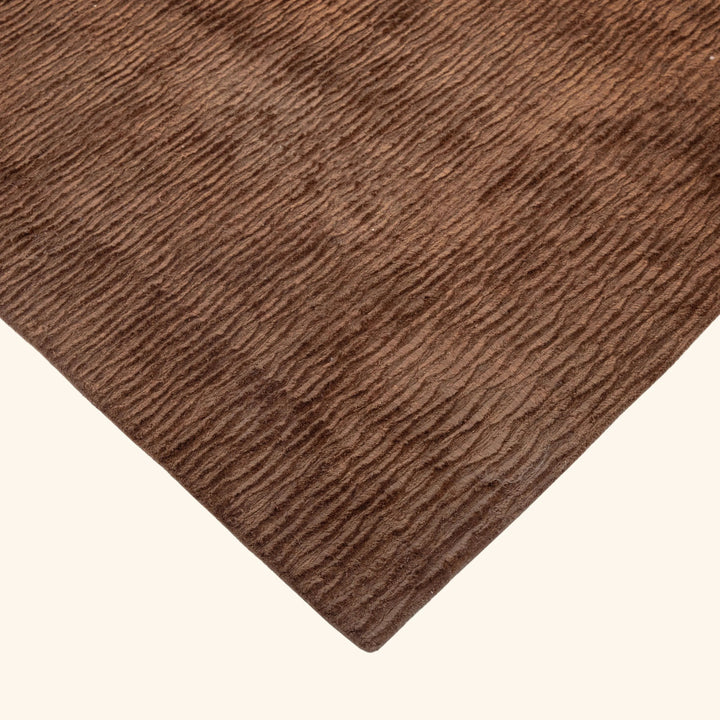 Toffee Texture Silk Rug 8x10