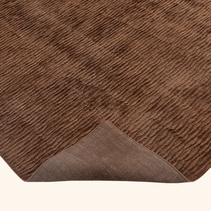 Toffee Texture Silk Rug 8x10