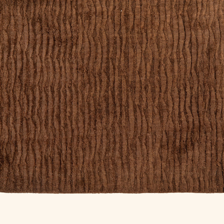 Toffee Texture Silk Rug 8x10