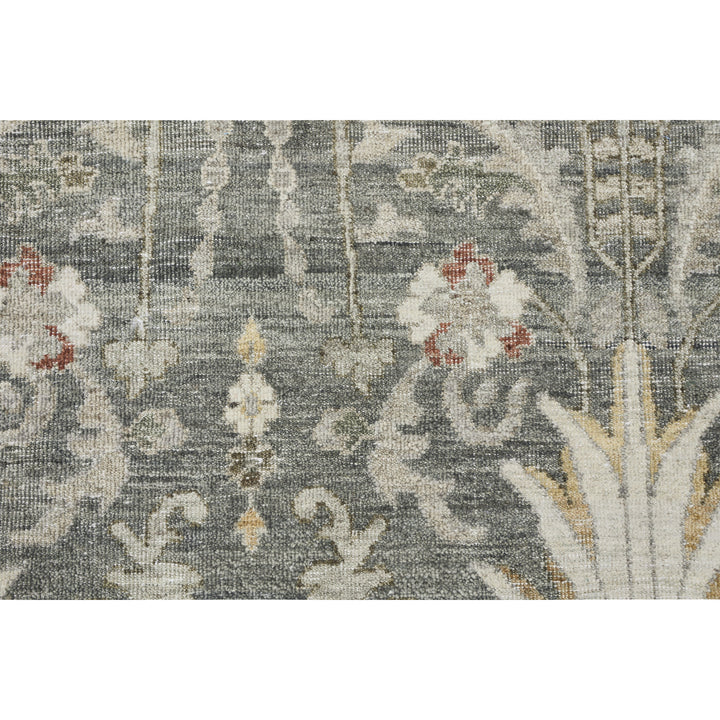 Grey Antique Revival Wool Rug - 8' x 10'
