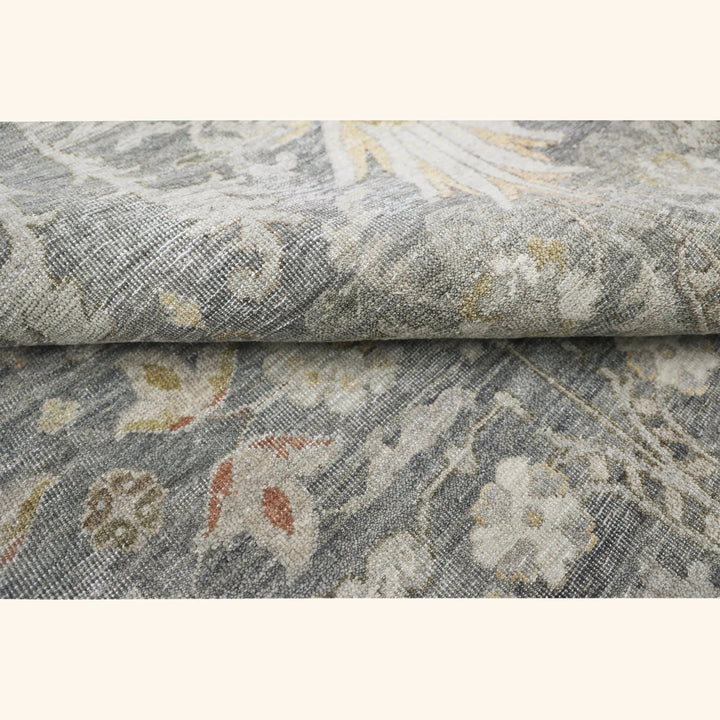 Grey Antique Revival Wool Rug - 8' x 10'