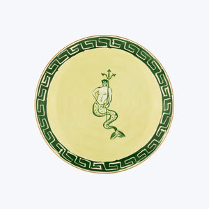 Il Viaggio di Nettuno Charger Plate Green & Yellow