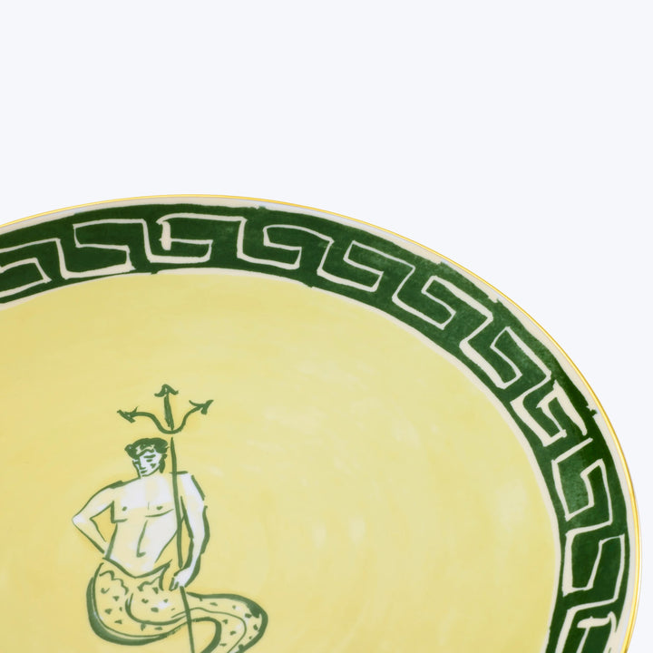 Il Viaggio di Nettuno Charger Plate Green & Yellow