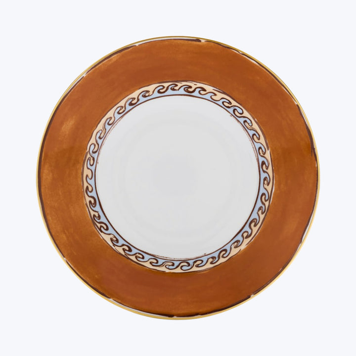 Il Viaggio di Nettuno Soup Plate Brown & Light Blue
