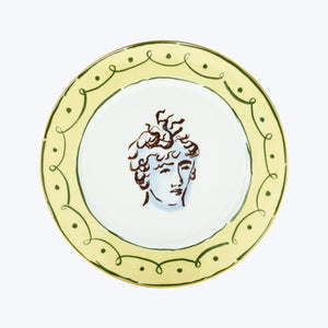 Il Viaggio di Nettuno Dinner Plate Green & Yellow