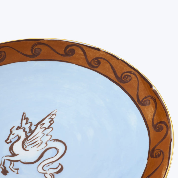 Il Viaggio di Nettuno Charger Plate Brown & Light Blue