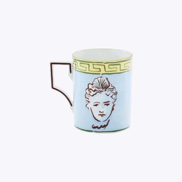 Il Viaggio di Nettuno Luna Mug Light Blue & Yellow