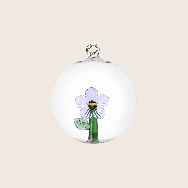 Botanica Christmas Ball Ornament Lilac Flower