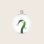 Botanica Christmas Ball Ornament White Flower