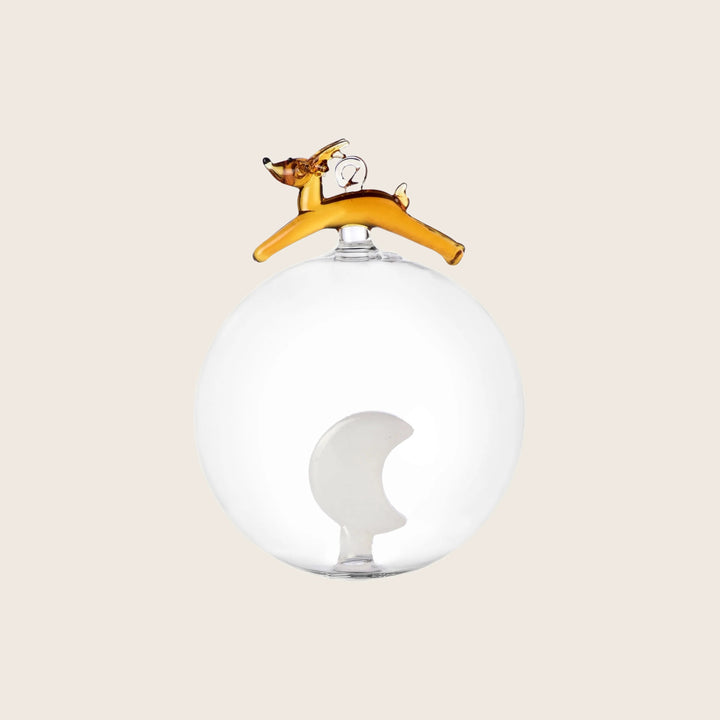 Christmas Tales Ball Ornament Santa's Reindeer & Moon