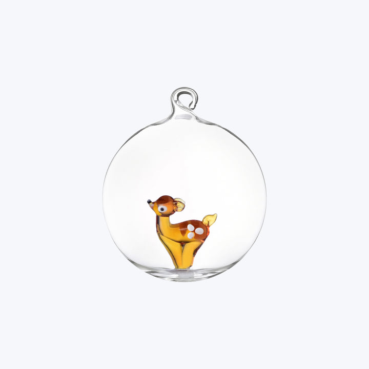 Woodland Tales Christmas Ball Ornament Fawn