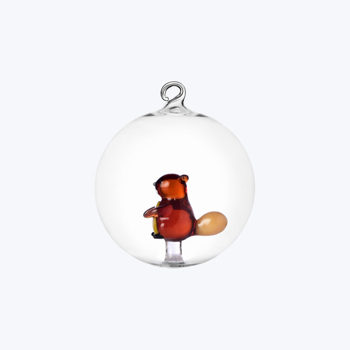Woodland Tales Christmas Ball Ornament Beaver