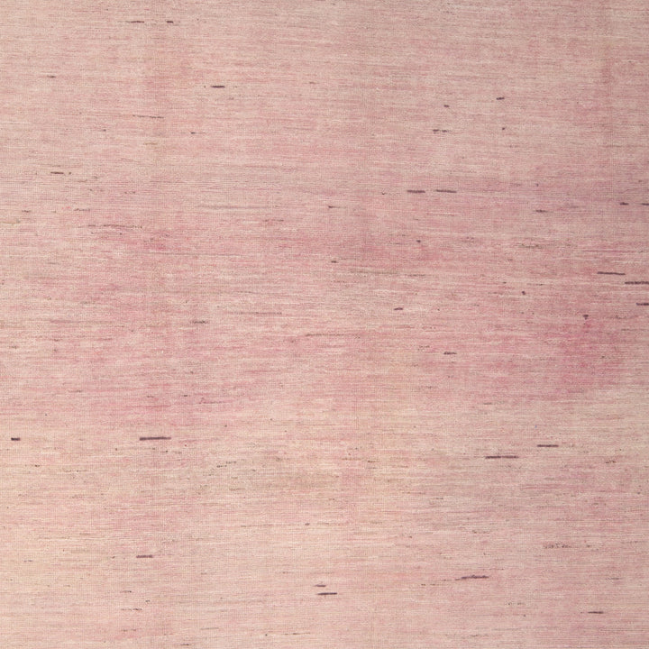 Pink Zameen Textured Wool Rug - 9'4" x 12'