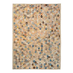 Multicolored Zameen Transitional Wool Rug - 9'5" x 12'0"
