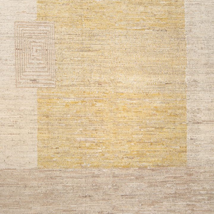 Yellow Zameen Transitional Wool Rug - 8'8" x 11'3"