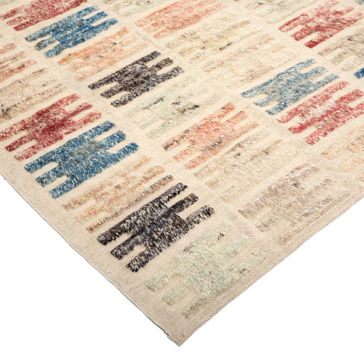 Multicolored Zameen Transitional Wool Rug - 10'3" x 14'7"