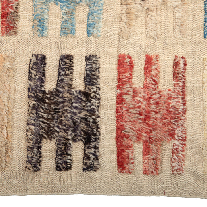 Multicolored Zameen Transitional Wool Rug - 10'3" x 14'7"