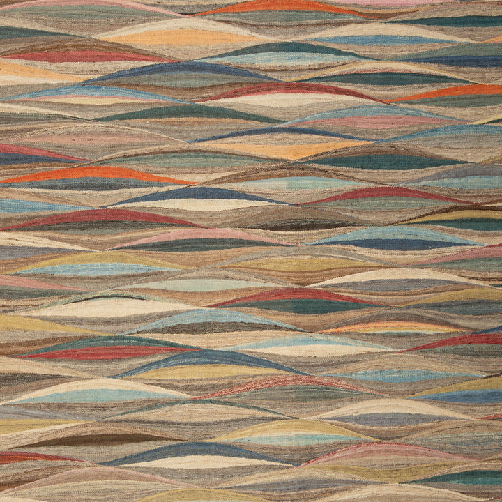 Transitional Kilim Wool Rug - 8'5" x 9'8"