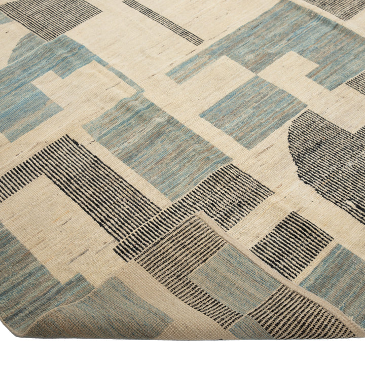 Zameen Transitional Wool Rug - 9'7" x 11'9"