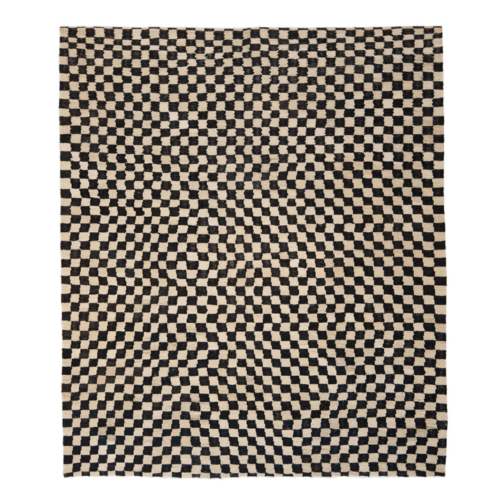 Transitional Kilim Wool Rug - 6'5" x 5'10"