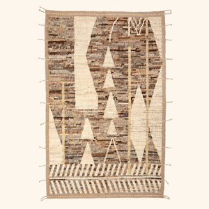 Zameen Transitional Wool Rug - 4'2" x 6'6"