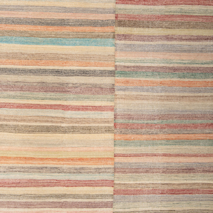 Transitional Kilim Wool Rug - 8'11" x 12'9"