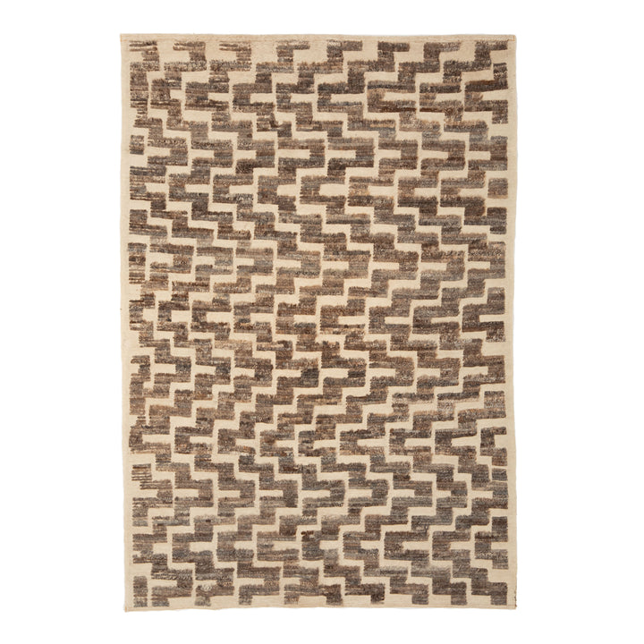 Zameen Transitional Wool Rug - 5'2" x 7'7"