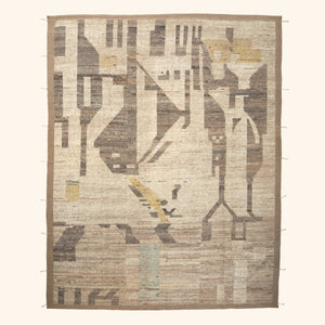 Zameen Transitional Wool Rug - 8'10" x 10'10"