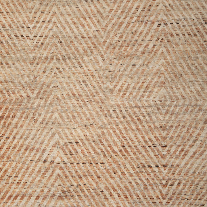 Beige Zameen Transitional Wool Rug - 5'10" x 8'11"