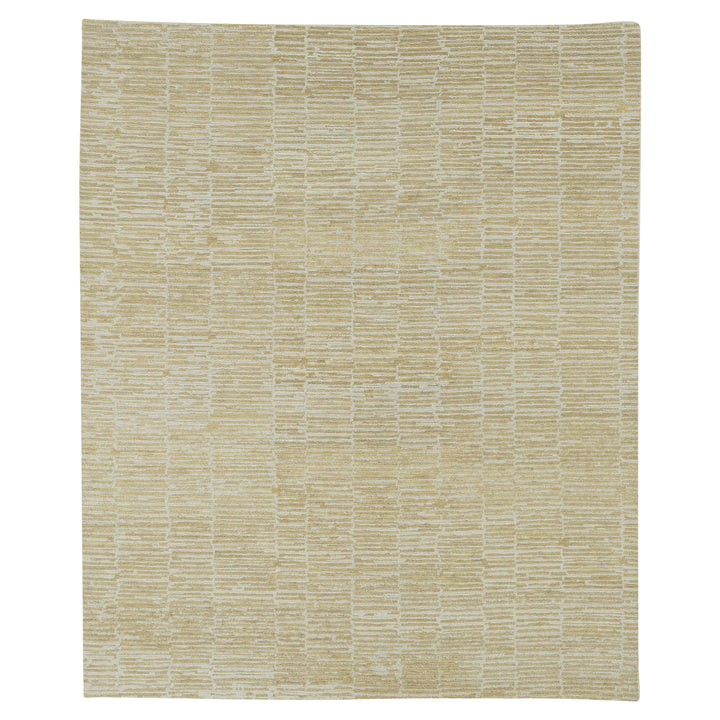 Gold Contemporary Wool Rug - 8' x 10'