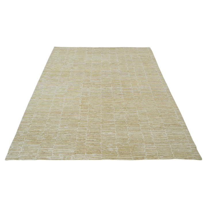 Gold Contemporary Wool Rug - 8' x 10'