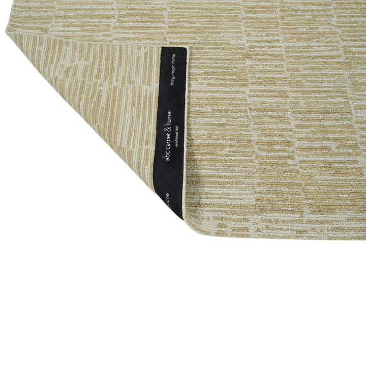 Gold Contemporary Wool Rug - 8' x 10'