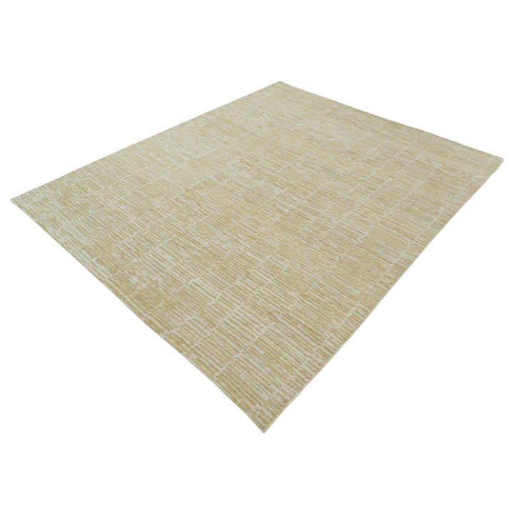 Gold Contemporary Wool Rug - 8' x 10'