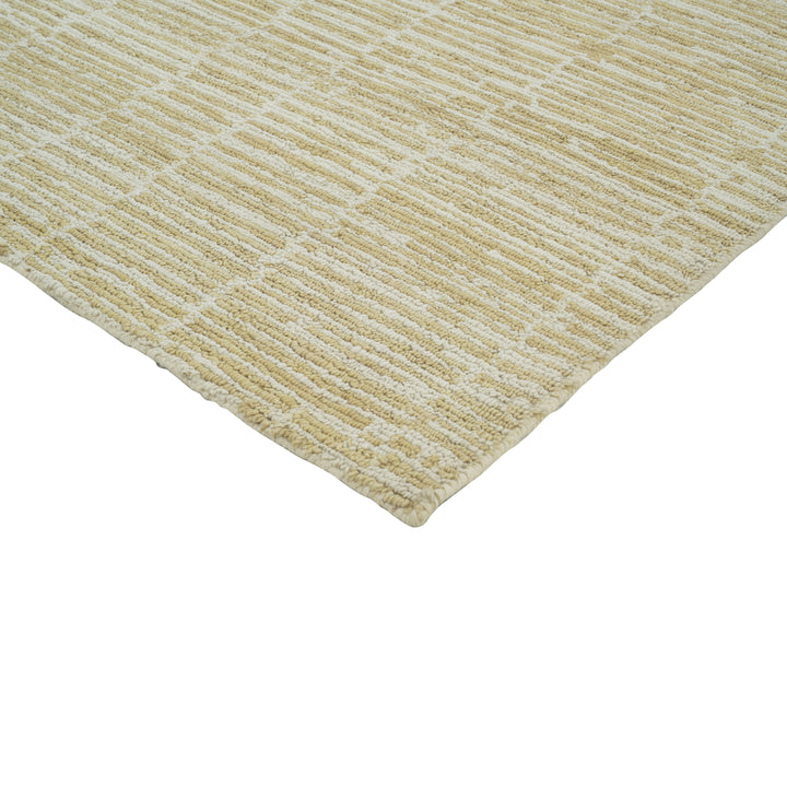 Gold Contemporary Wool Rug - 8' x 10'